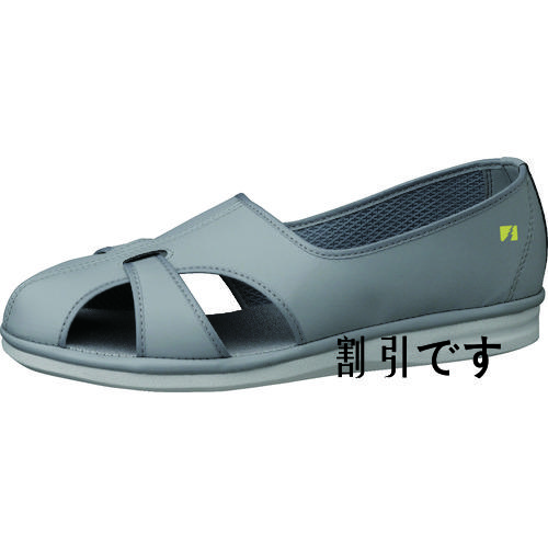 ミドリ安全　静電作業靴　ＰＳ－０１Ｓ　グレイ　２１．０ｃｍ　